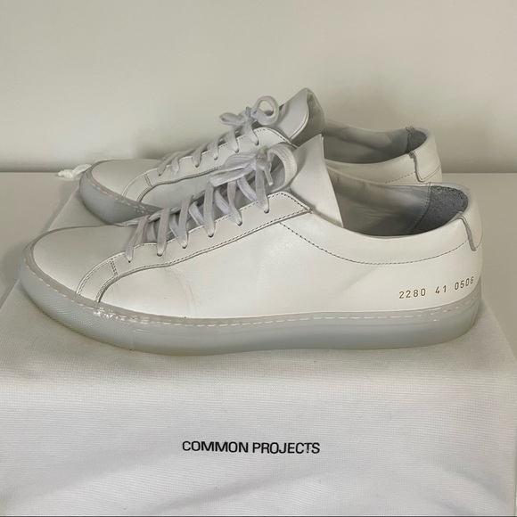 Common Projects Achilles Low White Ice Sole Size 41 - Picture 3 of 6